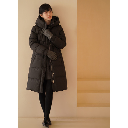 MizunoPro フード付きロングダウンコート ブラック MizunoPro フード付きロングダウンコート ブラック MizunoPro フード