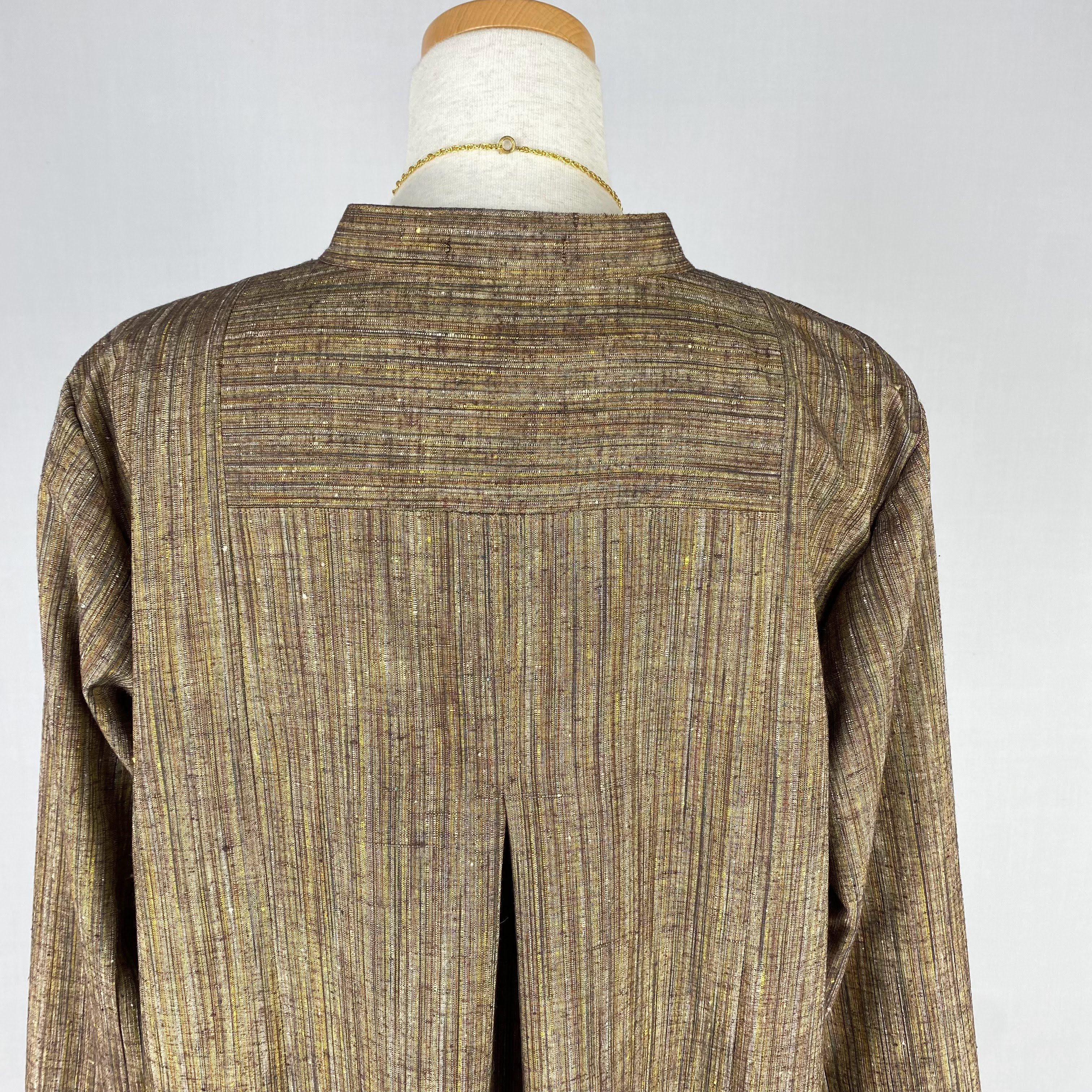 ✨半額SALE　 正絹紬　キーネック　ゆったりワンピース