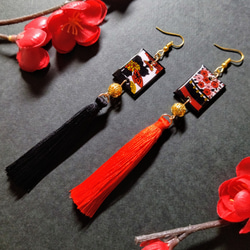 ☆❤️ ピアス　水引　桜　イヤリング　和装　　タッセル　着物 09e3640c6c0bb3b6db97a0f08ca360