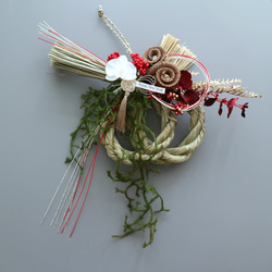 ハンドメイド 龍のしめ縄 新作》変わり二重しめ縄 タルホーン 2025年 しめ縄・しめ飾り Bleu du