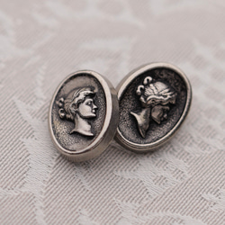 仏ヴィンテージ エリーゼ 15✕6mm 2個 D110129_150 2枚目の画像