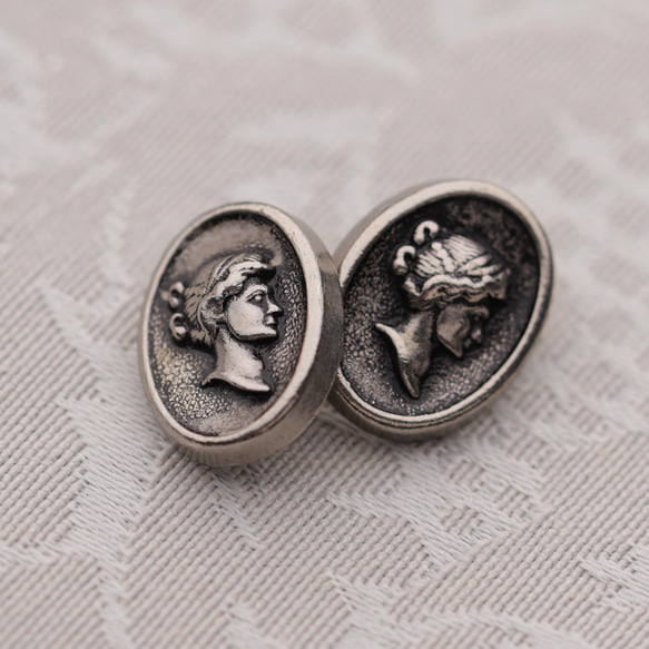 仏ヴィンテージ エリーゼ 15✕6mm 2個 D110129_150 2枚目の画像