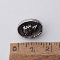 仏ヴィンテージ エリーゼ 15✕6mm 2個 D110129_150 4枚目の画像