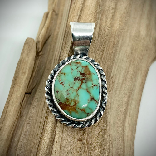 ナンバーエイト ターコイズ トルコ石 シルバー ネックレス ペンダント