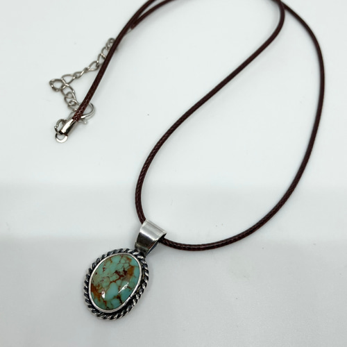 ナンバーエイト ターコイズ トルコ石 シルバー ネックレス ペンダント