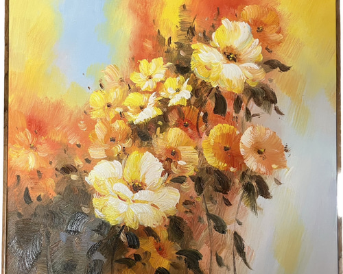 激安通販 オンラインショップ】日用品 油絵 絵画 植物画