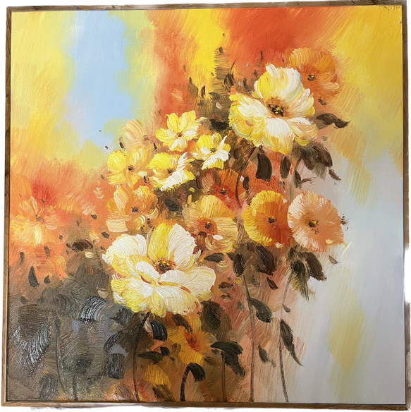 植物画】油絵 油彩画 絵画 インテリア 現代アート 現代絵画