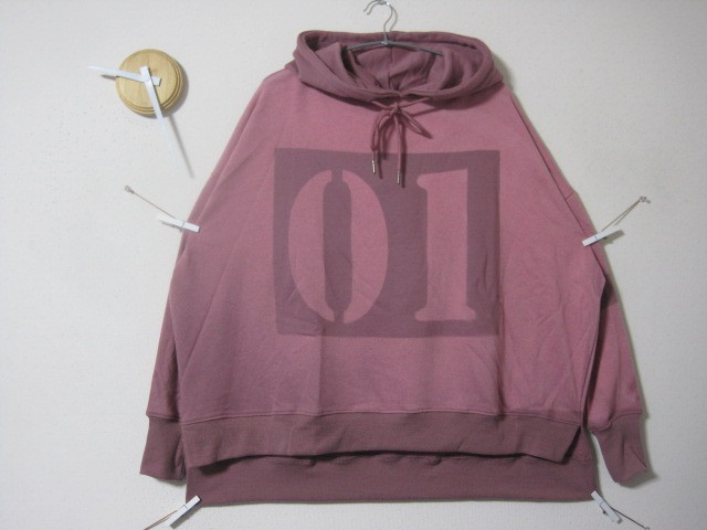 １点　ドルマンポンチョ　2段丈【01】ビックシルエットパーカー　オーバーサイズ／ポンチョ／モッズ