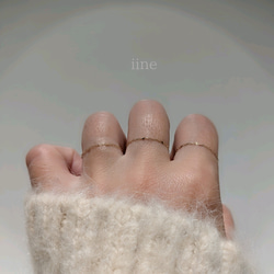 k10】【3点セット】スキンジュエリー*チェーンリング3点セット*素肌に