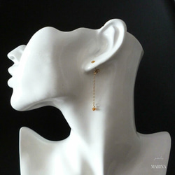 2024 母親節套裝{黃水晶/日光石} 鞦韆耳環 &amp; 14kgf 黃水晶項鍊 第10張的照片