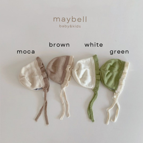 frills bonnet フリルボンネット 帽子(ベビー・キッズ) maybell 通販