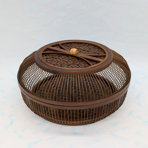 駿河 然林房の竹細工 菓子器 ¥16,500 現行品 駿河 然林房