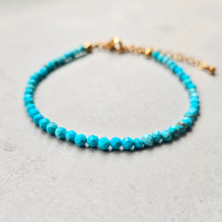 再販×12》14kgf◇天然ブルーサファイアの極細ブレスレット