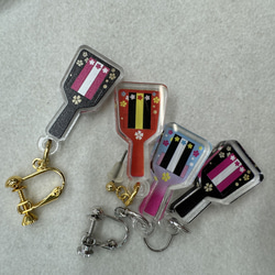 高知　よさこい　鳴子　なるこ　アクセサリー　イヤリング・ピアス 4枚目の画像