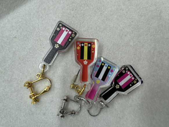 高知　よさこい　鳴子　なるこ　アクセサリー　イヤリング・ピアス 4枚目の画像