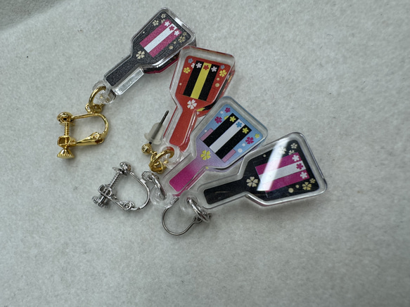 高知　よさこい　鳴子　なるこ　アクセサリー　イヤリング・ピアス 5枚目の画像