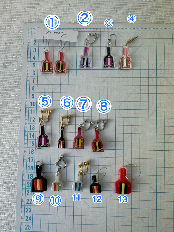 高知　よさこい　鳴子　なるこ　アクセサリー　イヤリング・ピアス 2枚目の画像