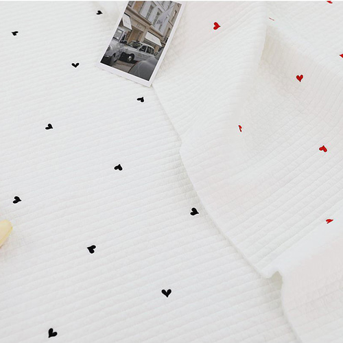 びび様ピアニカケースハートキルティングキルトヌビりぼん刺繍生地