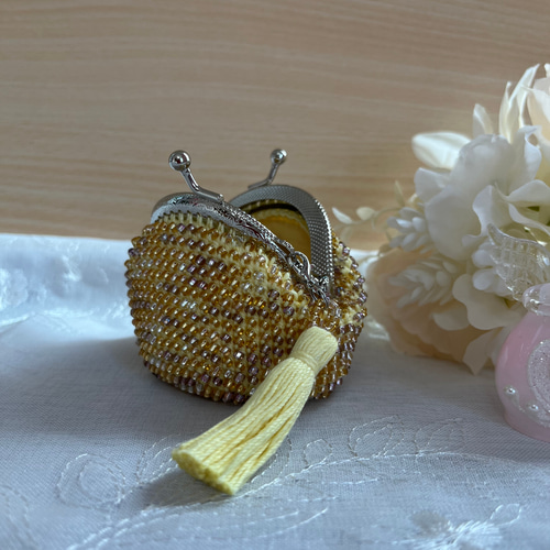 大人可愛いラメ大玉ピンク がま口❤️お財布　ポーチ 大人可愛い大玉ラメpink ❤️(๑˃̵ᴗ˂̵)がま口˚✧₊⁎