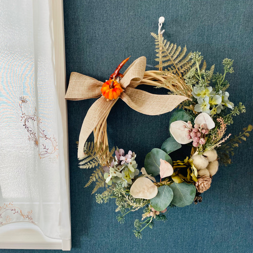 送料無料◎1年中飾れる着せ替えオーナメント4つ付◎ナチュラルグリーン