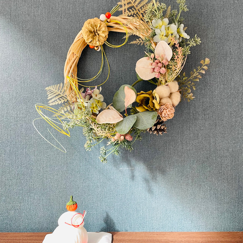 送料無料◎1年中飾れる着せ替えオーナメント4つ付◎ナチュラルグリーン