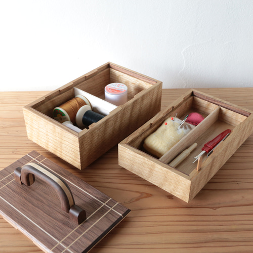 木製ボックス　物入れ 楽天市場】【レトロ 持ち手つき木箱 中サイズ AN-BOX-RT-L】木製 木箱 木製ラック・ウッドラック