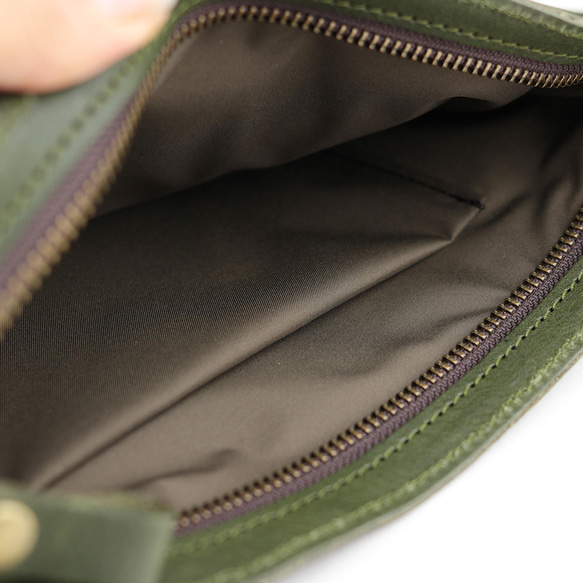 【栃木レザー】レザーサコッシュ 小サイズ ショルダーバッグ  本革  全4色 NC3419V 12枚目の画像