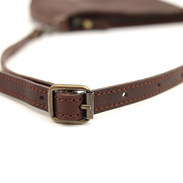 【栃木レザー】レザーサコッシュ 小サイズ ショルダーバッグ  本革  全4色 NC3419V 8枚目の画像