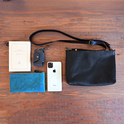 【栃木レザー】レザーサコッシュ 小サイズ ショルダーバッグ  本革  全4色 NC3419V 5枚目の画像