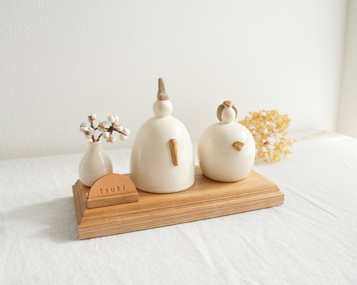 potteribina】ひな人形 陶器製雛人形 雛人形 お雛様 おひなさま