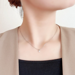 美品✨天然素材 ネックレス＆イヤリング 925 silver刻印 アイボリー色 美品✨天然素材 ネックレス＆イヤリング 925 silver刻印