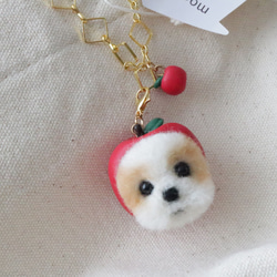sticky zoo グレーのゴーグル犬 バックチャーム キーホルダー org.jpg