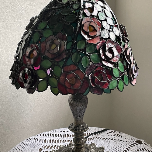 深紅の薔薇 オリジナルデザイン テーブルランプ スタンドライト