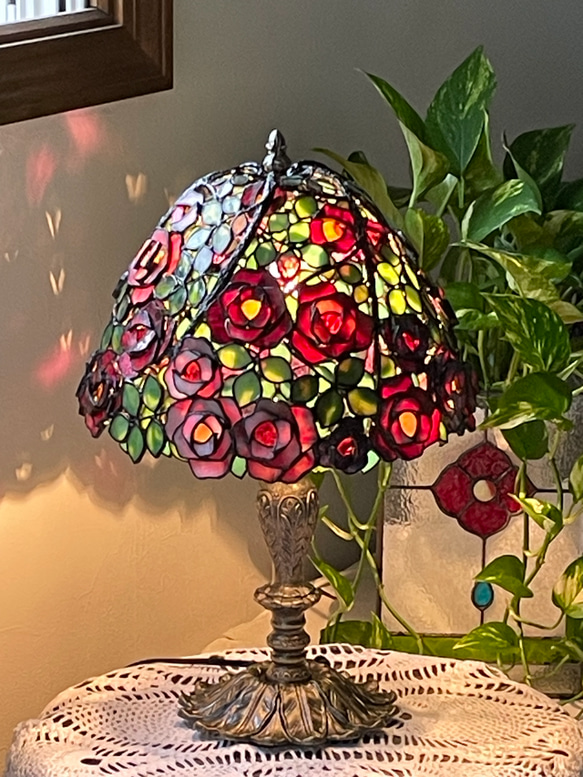 深紅の薔薇 オリジナルデザイン テーブルランプ スタンドライト