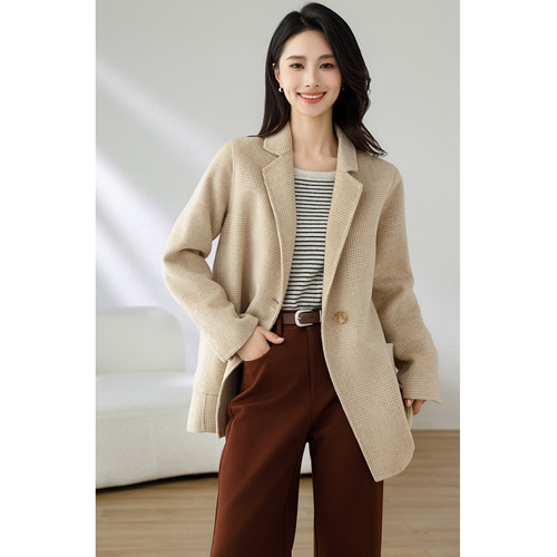 チェック柄スリム感2色❉メルトンスーツ❉ウールスーツ❉くしゃみや