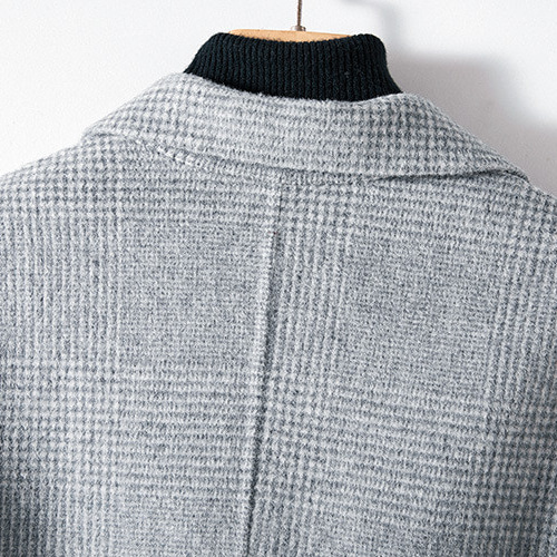 チェック柄スリム感2色❉メルトンスーツ❉ウールスーツ❉くしゃみや