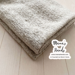 ⭐️ 僅剩 1 件 ⭐️ 時尚柔軟蓬鬆馬海毛淺米色本色卷秋冬春季圍脖 第5張的照片