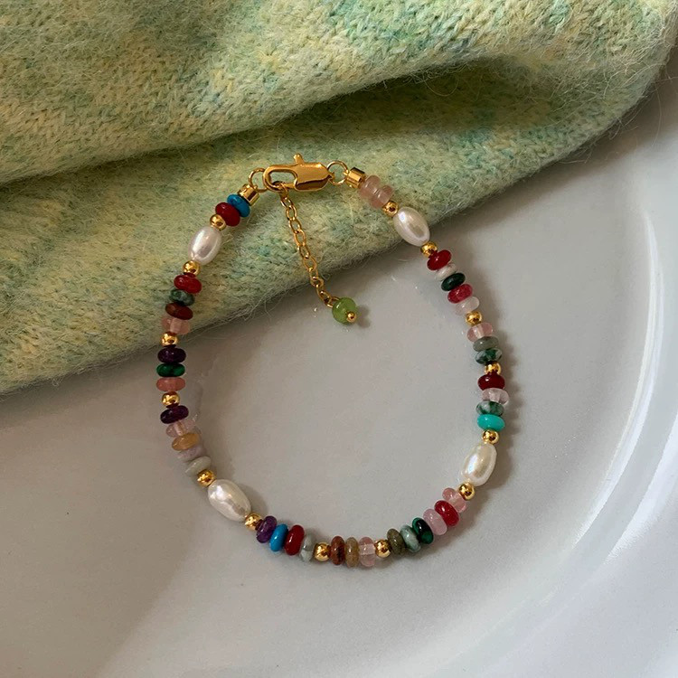 【受注制作】ブレスレット 淡水パール 真珠 天然石 レディース