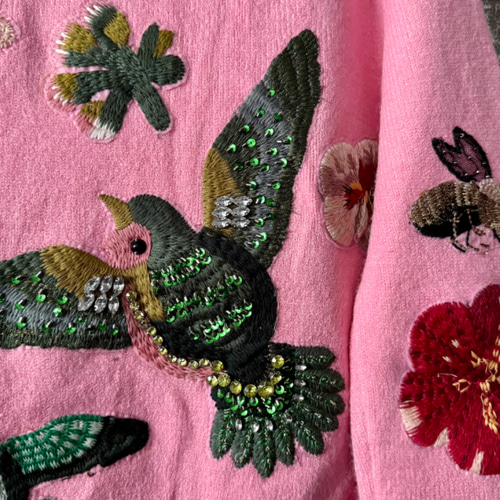 2024新作】ビーズ刺繍フェア島丸首ニット ウール混紡セーター 2024新作】ビーズ刺繍フェア島丸首ニット ウール混紡セーター