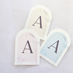 テーブルナンバー】パール / 花 / パステル その他ペーパーアイテム