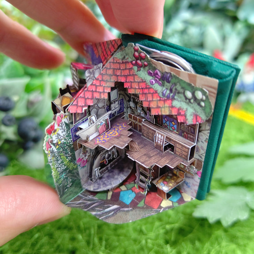 7人の小人 箱セット キット】 Dwarfs' House 小人さんのおうち 箔押し箱付き 豆本