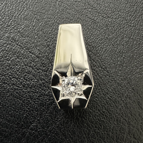 受注生産】Pt900 【20-30g喜平用】 (小)0.10ct ダイヤ 後光留 受注生産】Pt900 【20-30g喜平用】 (小)0.10ct ダイヤ 後光留