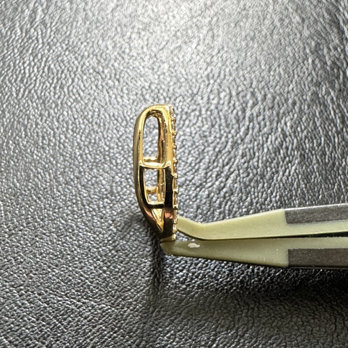 K18 18金　ダイヤモンド　馬蹄　ペンダントトップ K18イエローゴールド ダイヤモンド ペンダントトップ（馬蹄モチーフ