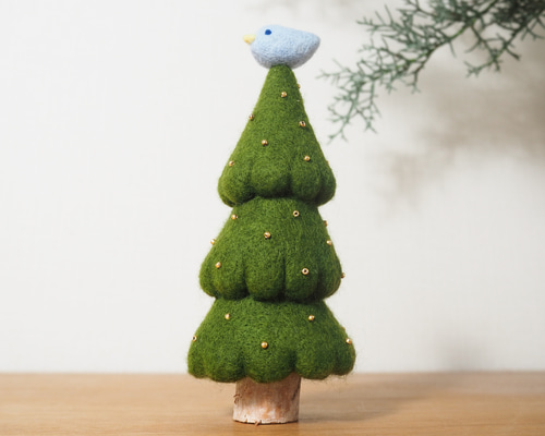 ☆rara トイプードル クリスマス ツリー 羊毛フェルト 置物 羊毛フェルトクリスマスツリーピン-マジックスター - ショップ Pig's