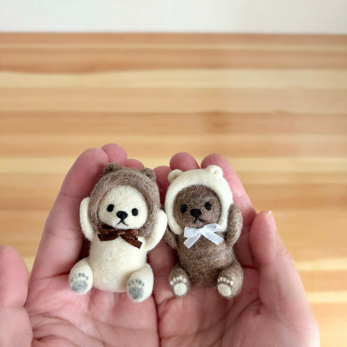 【確認用】☓☓のくまさん✽羊毛フェルト ちくちくフェルトのくまショップ | 生活のたのしみ展2023 - ほぼ日