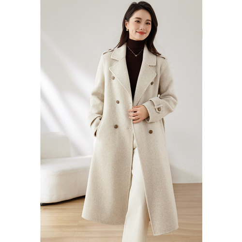 高級感ウールコート❉冬の新作❉2つの色❉手縫いダブルフェース