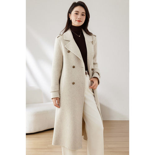 高級感ウールコート❉冬の新作❉2つの色❉手縫いダブルフェース