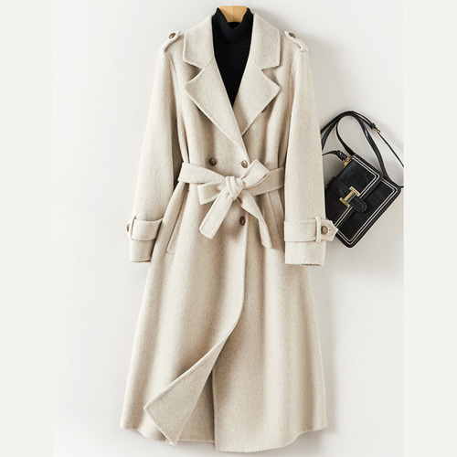 高級感ウールコート❉冬の新作❉2つの色❉手縫いダブルフェース