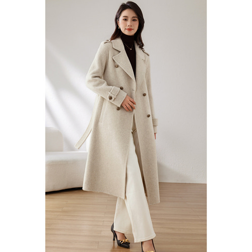 高級感ウールコート❉冬の新作❉2つの色❉手縫いダブルフェース