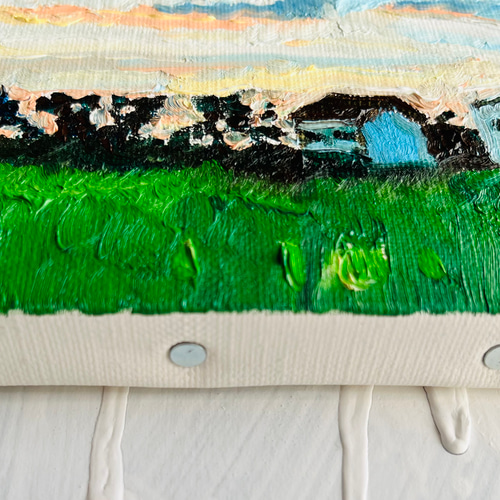 16×23㎝「朝の空」油彩・原画・サムホール 【公式通販】